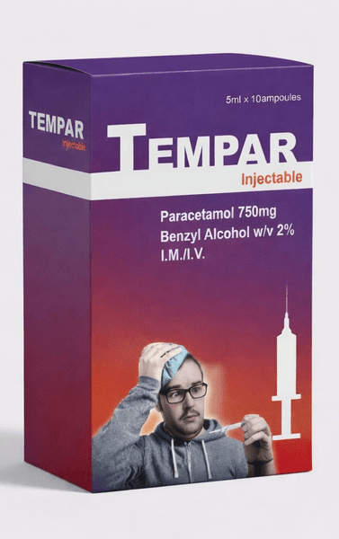 TEMPAR B/10 AMP (PARACETAMOL) INJ - Image 1
