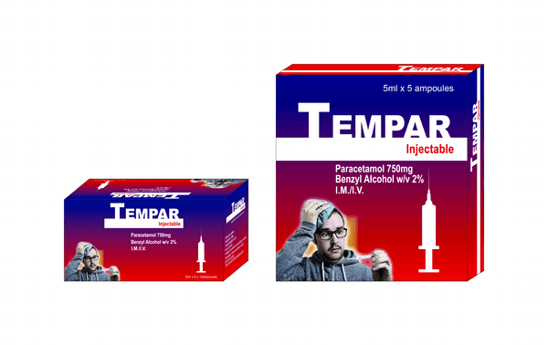 TEMPAR B/5 AMP (PARACETAMOL) INJ - Image 1