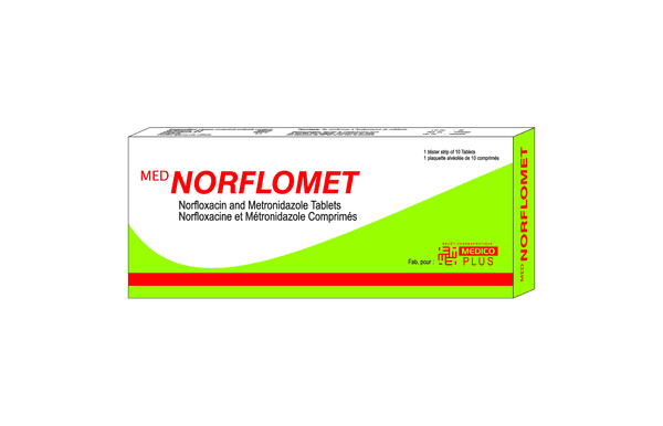 MED NORFLOMET 200MG 1 X 10 CES - Image 1