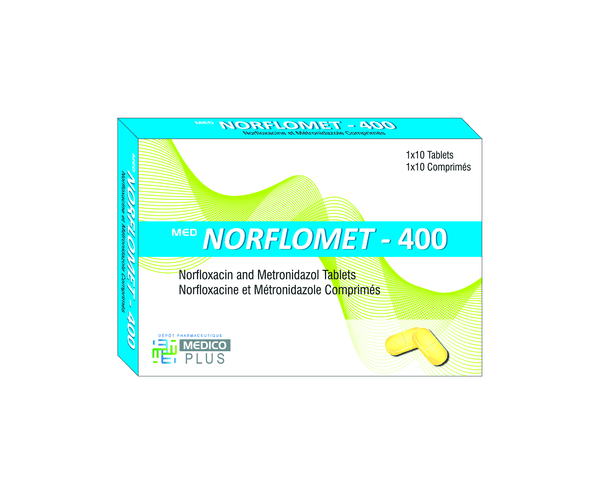 MED NORFLOMET 400MG 1 X 10 CES - Image 1