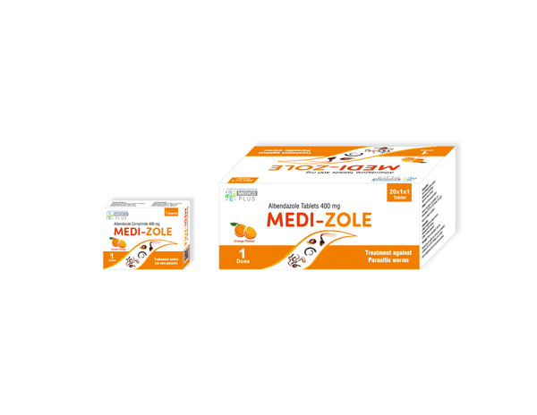 MEDIZOL B/20 CES ( ALBENDAZOLE ) - Image 1